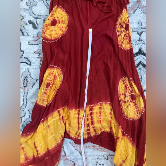 Tie Die Beach Cover Up Halter Neck Dress - Picture 4 of 4